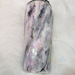 Load image into Gallery viewer, 32 oz Black and White Marble with Lucky Charms glitter
